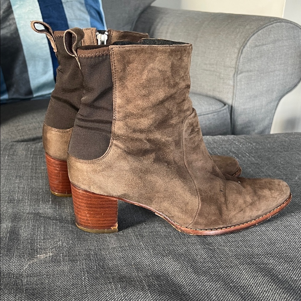 Timberland Brown Suede Heeled Boots